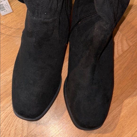 Torrid Black Suede Heeled Boots - Picture 4 of 4